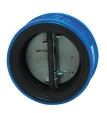วาล์วผีเสื้อแบบวัลคาไนซ์ EPDM / NBR แผ่นเช็ควาล์วที่นั่งคู่